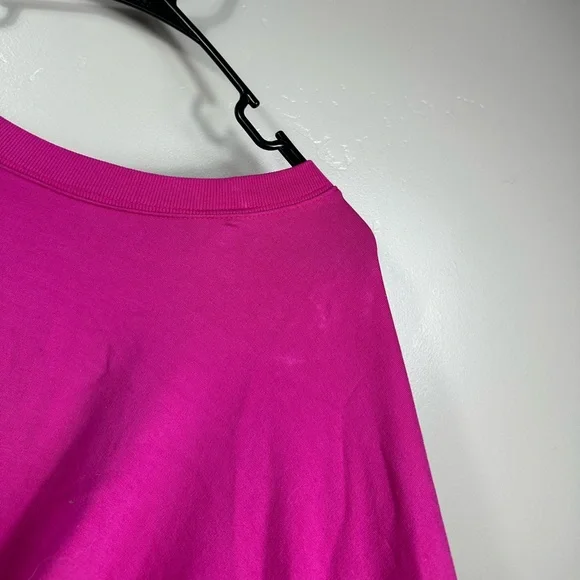Athleta Savasana Twist Back Cropped Crewneck  Electric Fuchsia Pink - Large - Picture 5 of 8